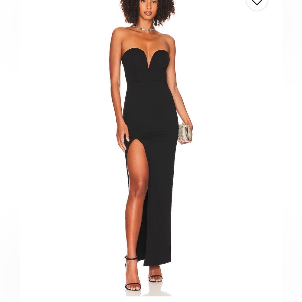 Superdown Gianna Sweetheart Slit Gown